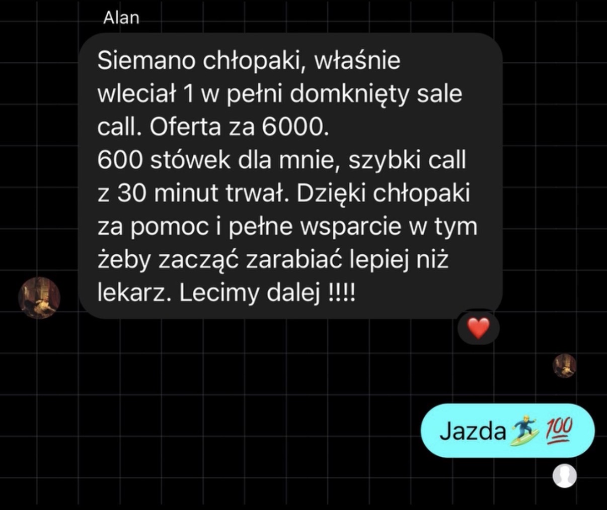 1 call = 600 zł dla closera